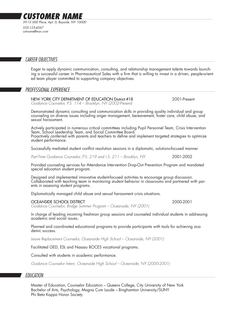 curriculum vitae sample. makeup CURRICULUM VITAE